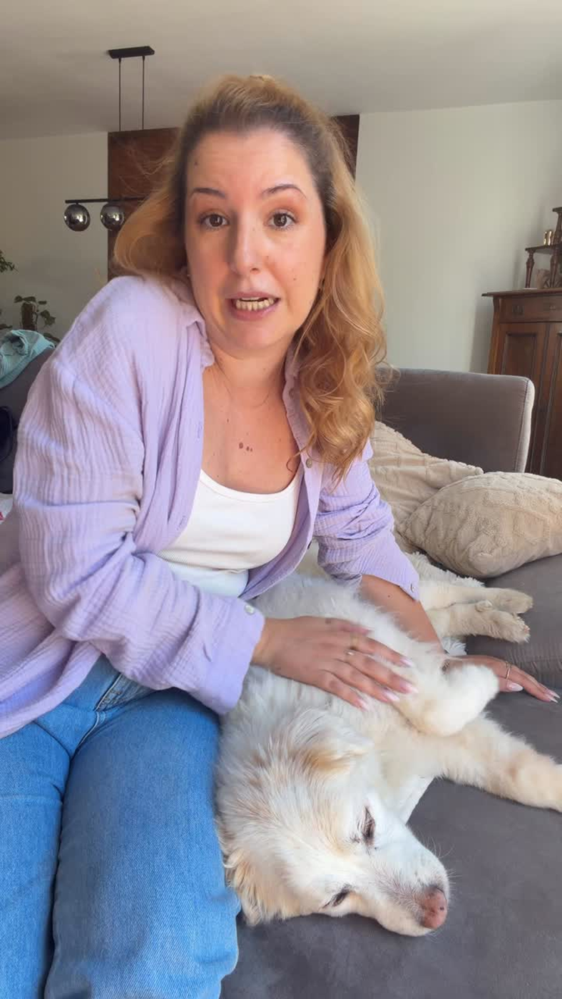 Sarah mit Hund